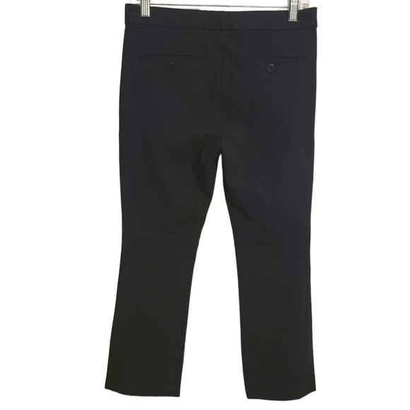 Theory | Women's Classic Black Cropped Kick Pants With Double Weave (Size 4) - Picture 14 of 15